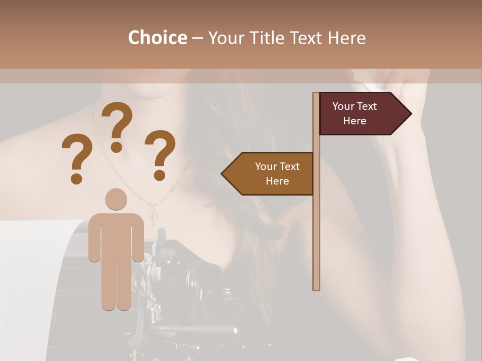 Writer  Girl PowerPoint Template