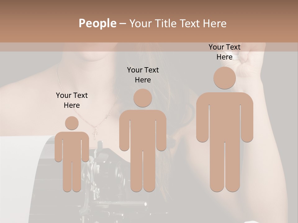 Writer  Girl PowerPoint Template