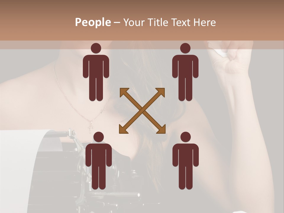 Writer  Girl PowerPoint Template