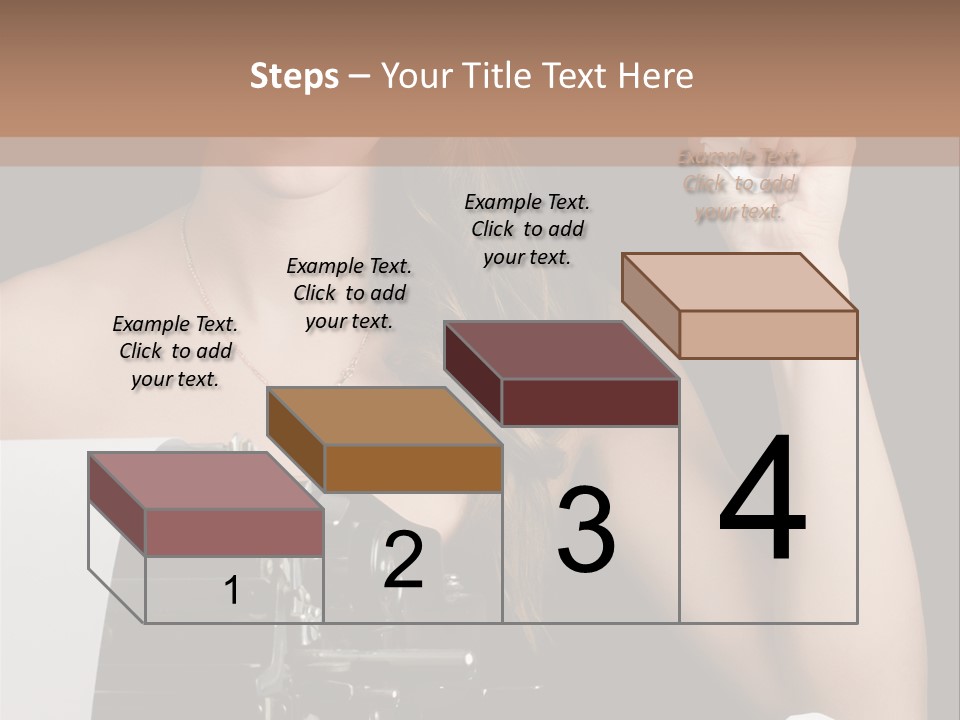 Writer  Girl PowerPoint Template