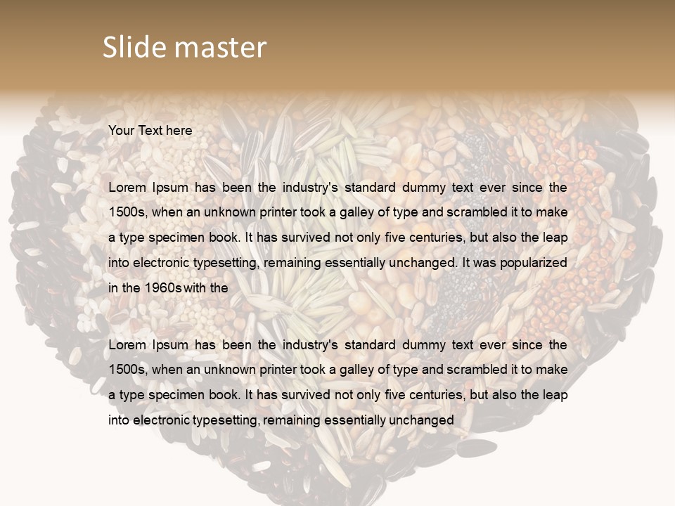 Seed Collection Sunflower PowerPoint Template