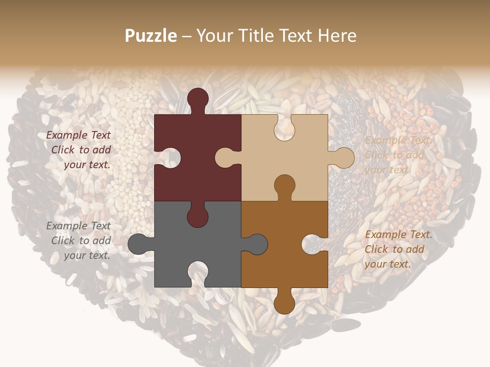 Seed Collection Sunflower PowerPoint Template