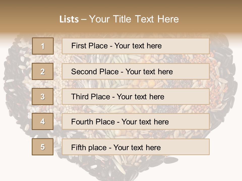 Seed Collection Sunflower PowerPoint Template