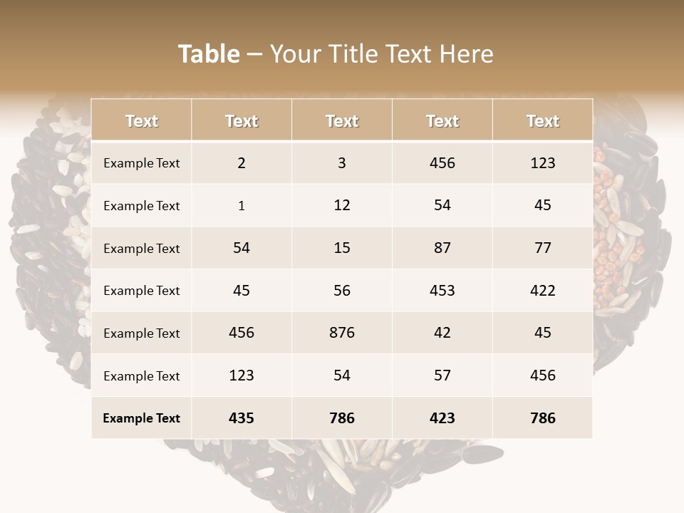 Seed Collection Sunflower PowerPoint Template