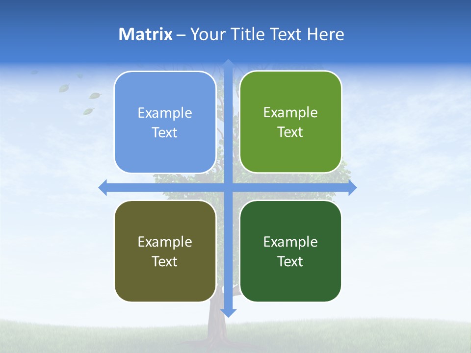 Leaf Depression Losing Brain Function PowerPoint Template
