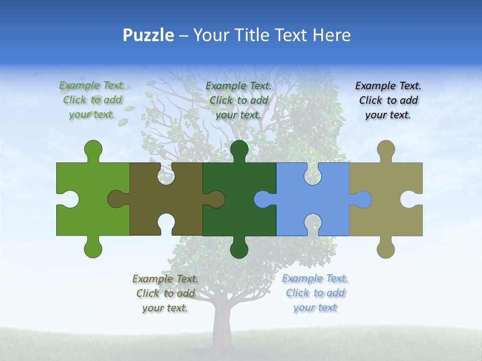 Leaf Depression Losing Brain Function PowerPoint Template