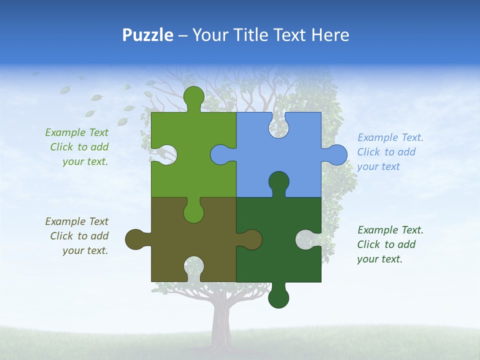 Leaf Depression Losing Brain Function PowerPoint Template