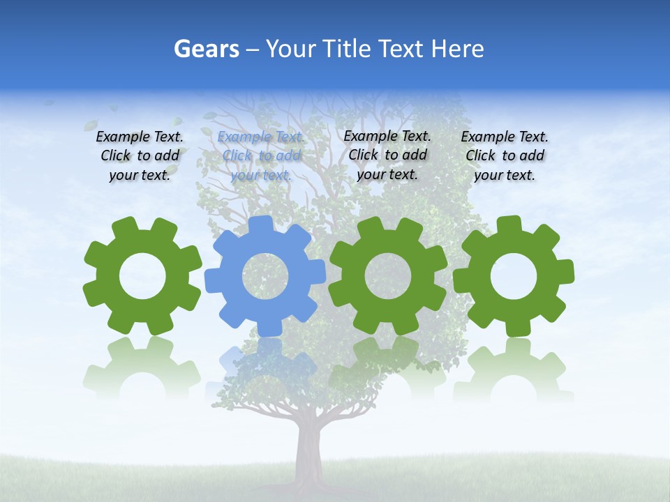 Leaf Depression Losing Brain Function PowerPoint Template