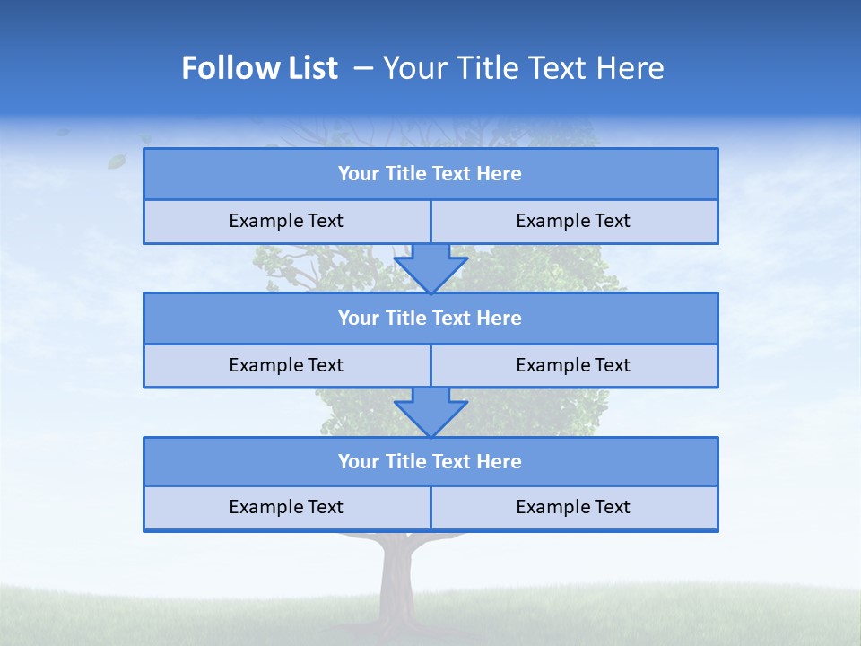 Leaf Depression Losing Brain Function PowerPoint Template
