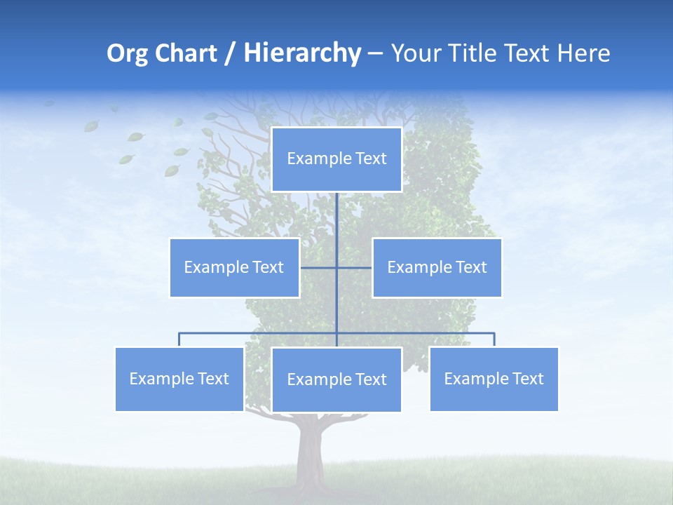 Leaf Depression Losing Brain Function PowerPoint Template