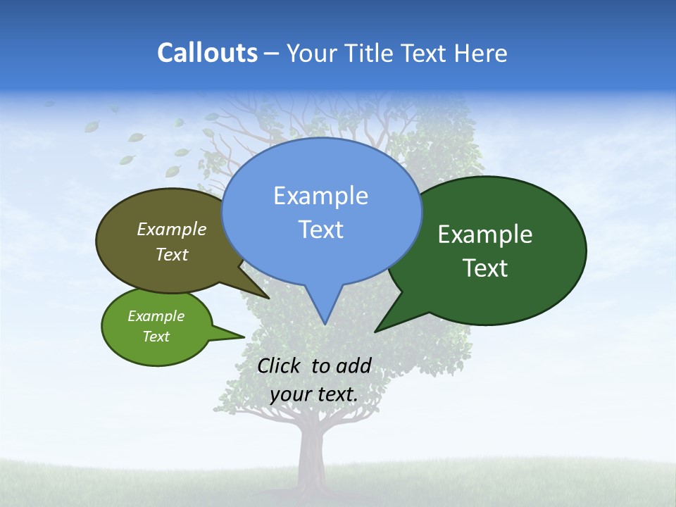 Leaf Depression Losing Brain Function PowerPoint Template