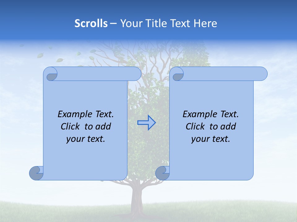 Leaf Depression Losing Brain Function PowerPoint Template