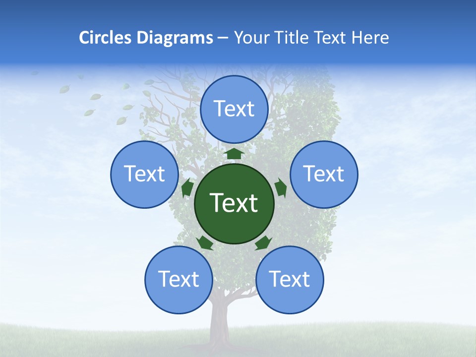 Leaf Depression Losing Brain Function PowerPoint Template