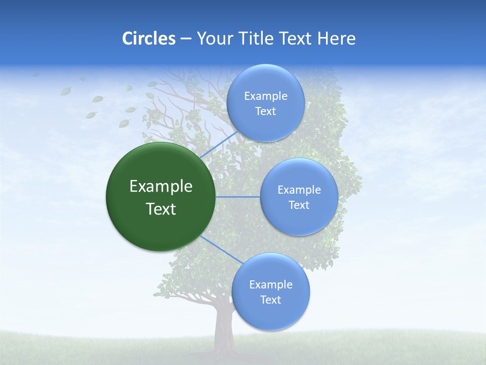 Leaf Depression Losing Brain Function PowerPoint Template