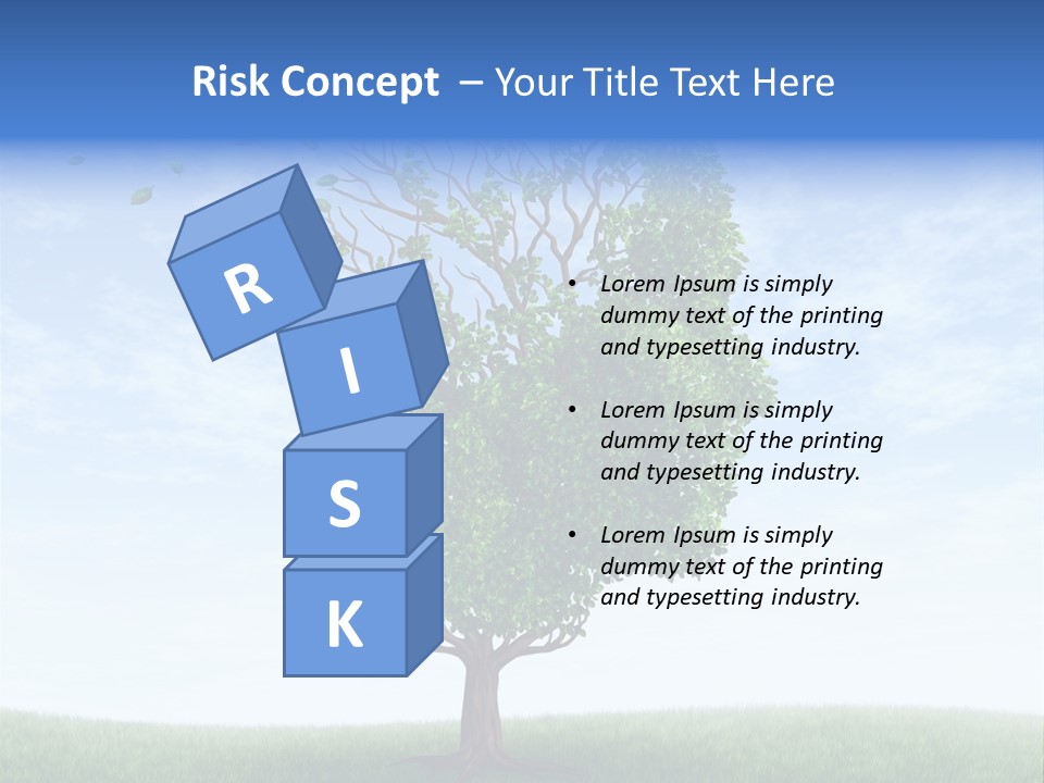 Leaf Depression Losing Brain Function PowerPoint Template