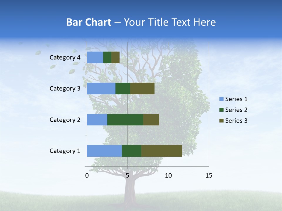 Leaf Depression Losing Brain Function PowerPoint Template