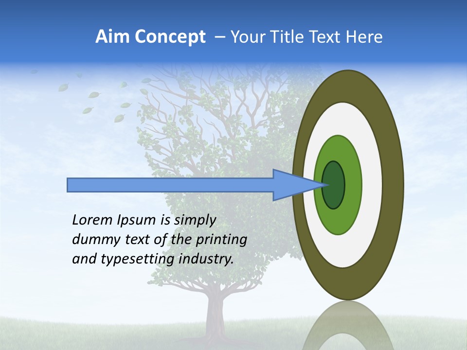 Leaf Depression Losing Brain Function PowerPoint Template
