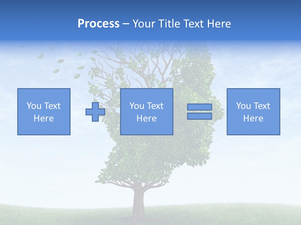 Leaf Depression Losing Brain Function PowerPoint Template