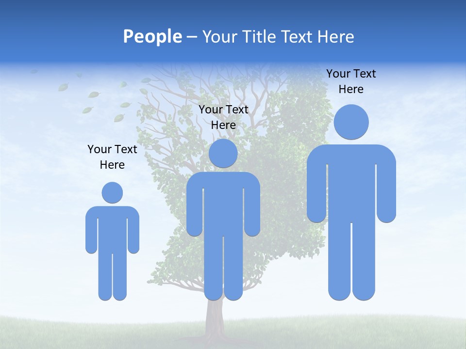Leaf Depression Losing Brain Function PowerPoint Template