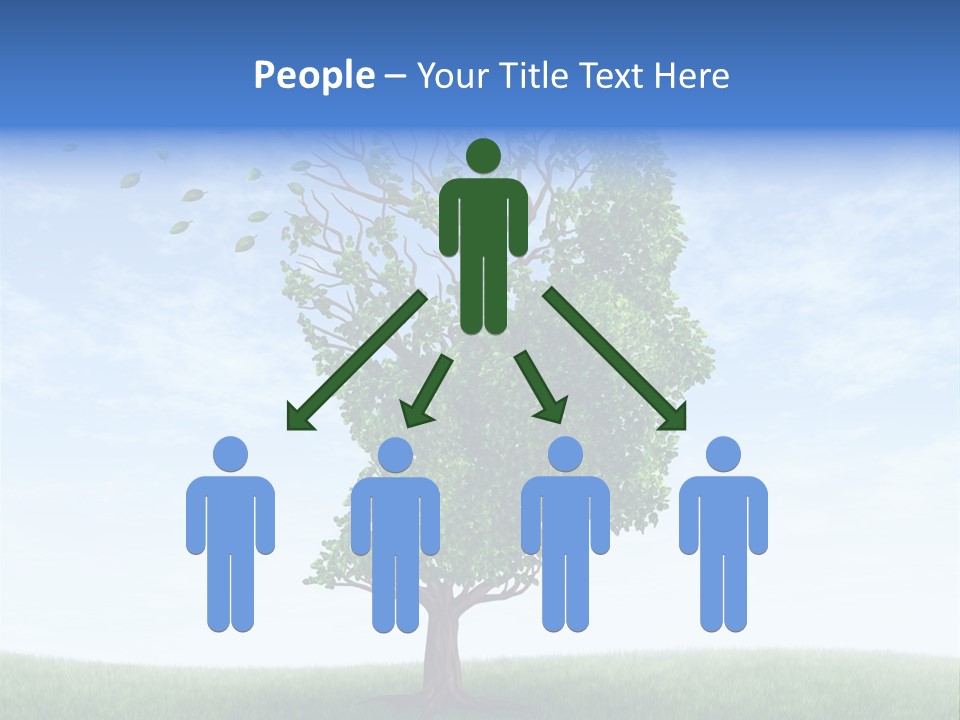 Leaf Depression Losing Brain Function PowerPoint Template