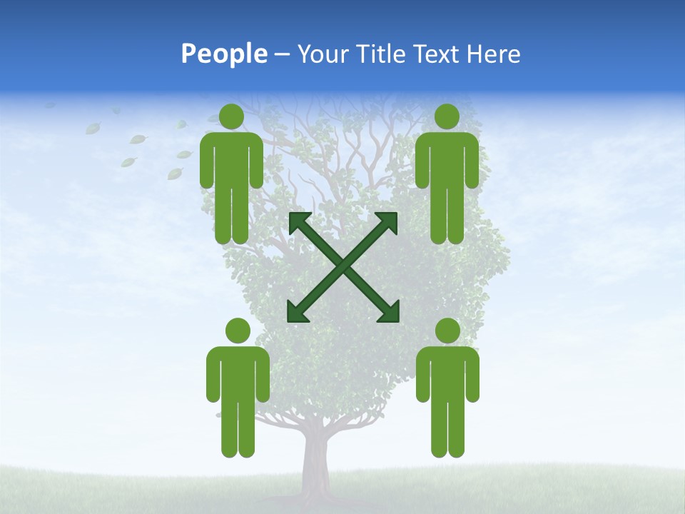 Leaf Depression Losing Brain Function PowerPoint Template