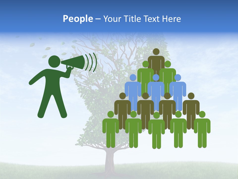 Leaf Depression Losing Brain Function PowerPoint Template