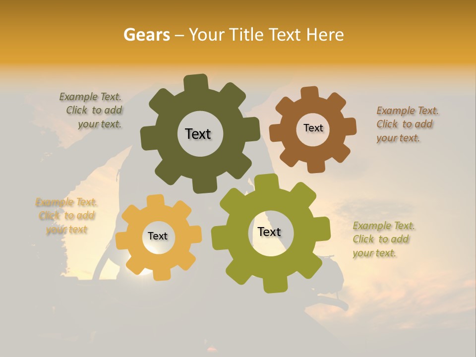 Recreational Pursuit Individual Event Mountain PowerPoint Template