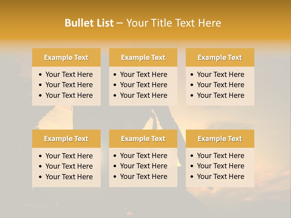 Recreational Pursuit Individual Event Mountain PowerPoint Template