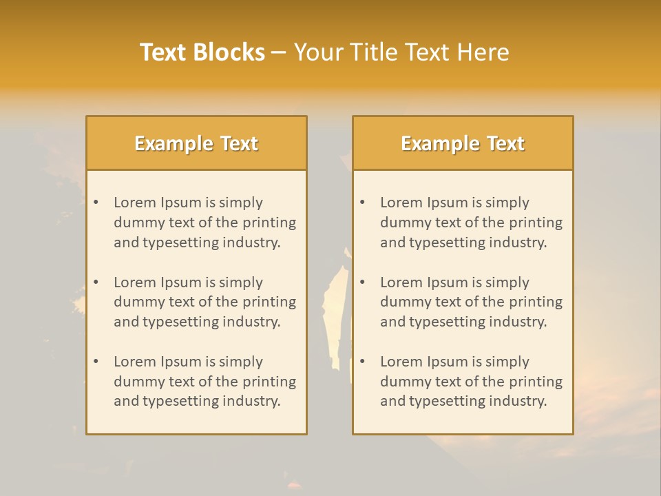 Recreational Pursuit Individual Event Mountain PowerPoint Template