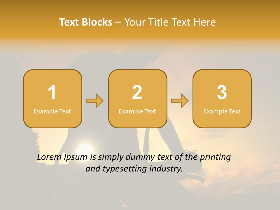 Recreational Pursuit Individual Event Mountain PowerPoint Template