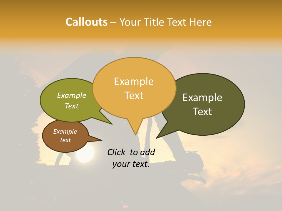 Recreational Pursuit Individual Event Mountain PowerPoint Template