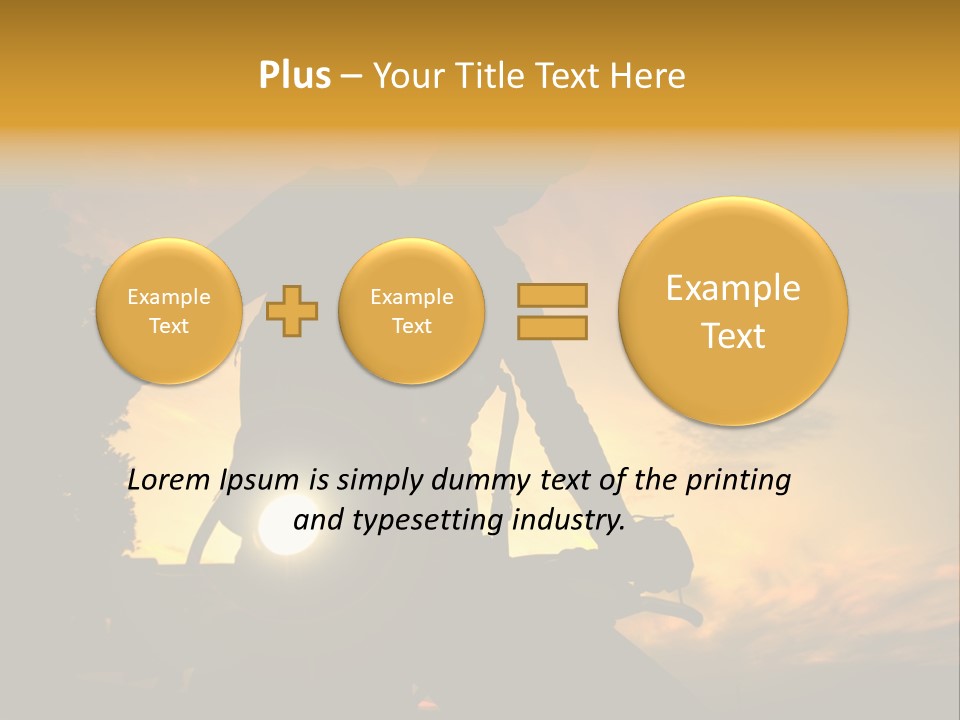 Recreational Pursuit Individual Event Mountain PowerPoint Template