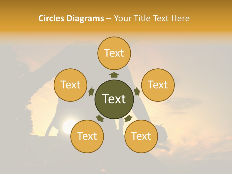 Recreational Pursuit Individual Event Mountain PowerPoint Template