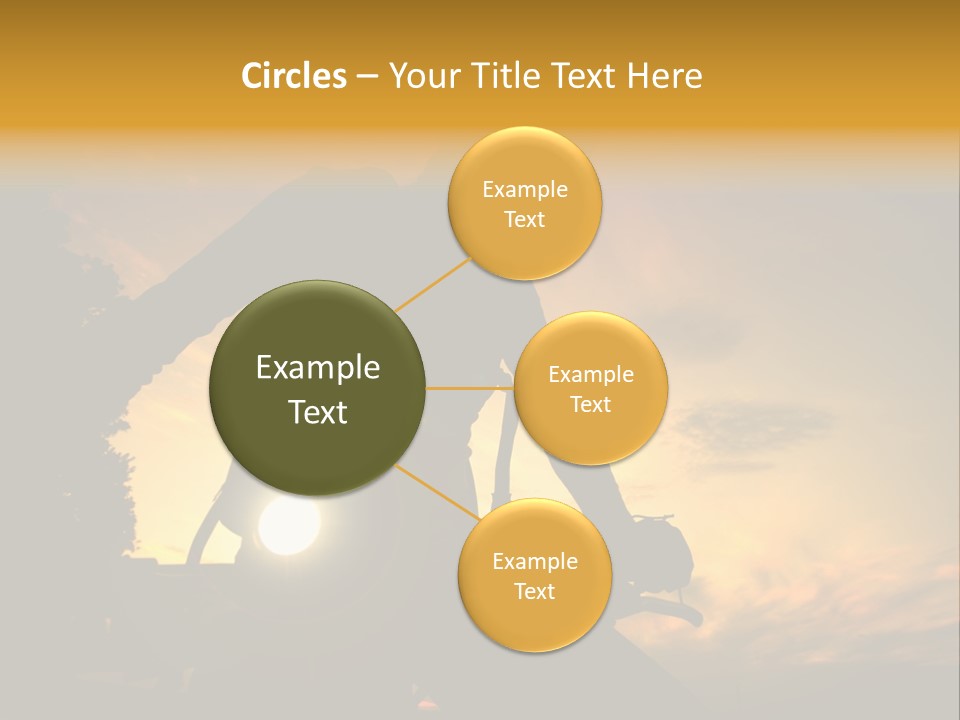 Recreational Pursuit Individual Event Mountain PowerPoint Template