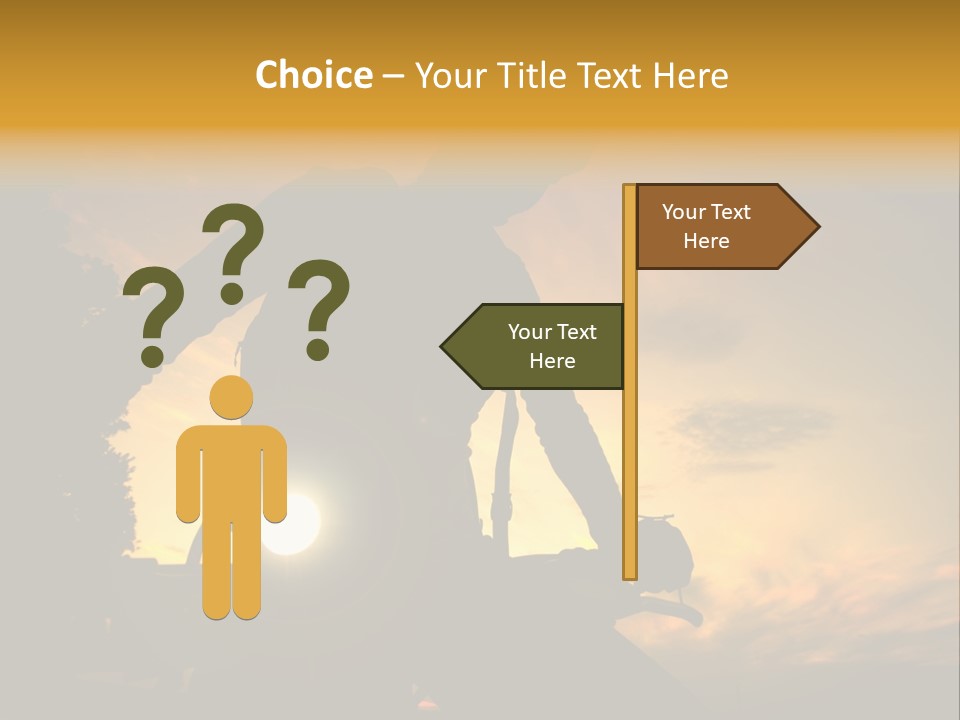 Recreational Pursuit Individual Event Mountain PowerPoint Template