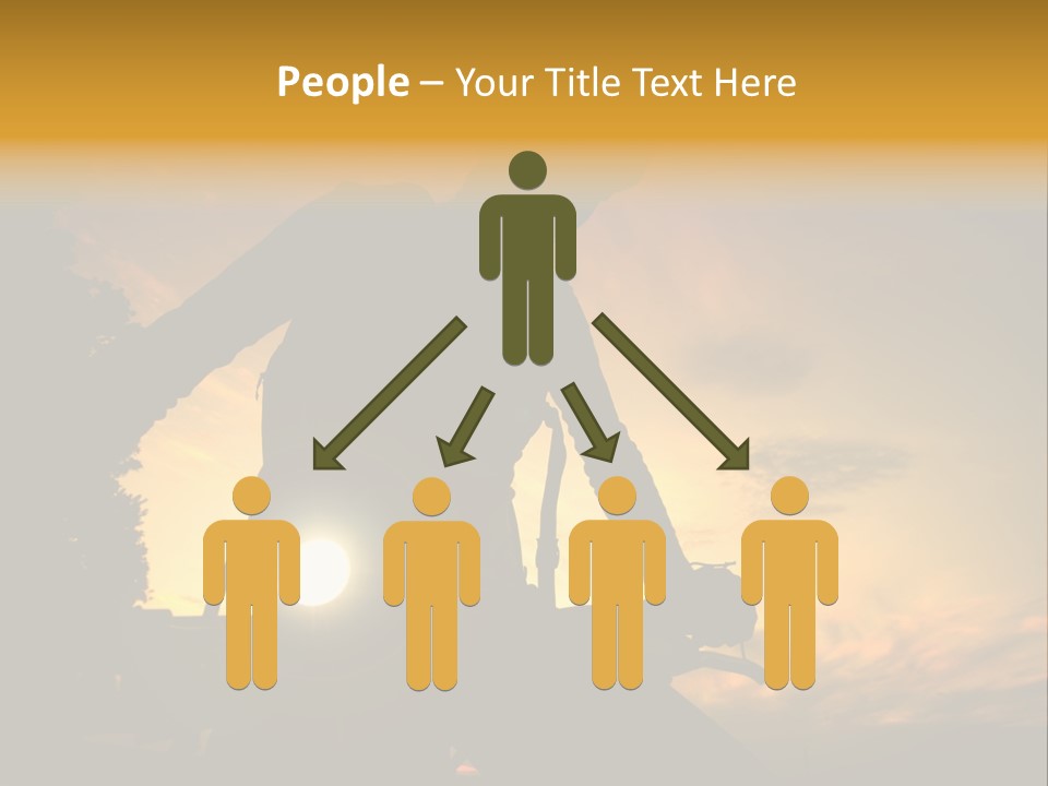 Recreational Pursuit Individual Event Mountain PowerPoint Template