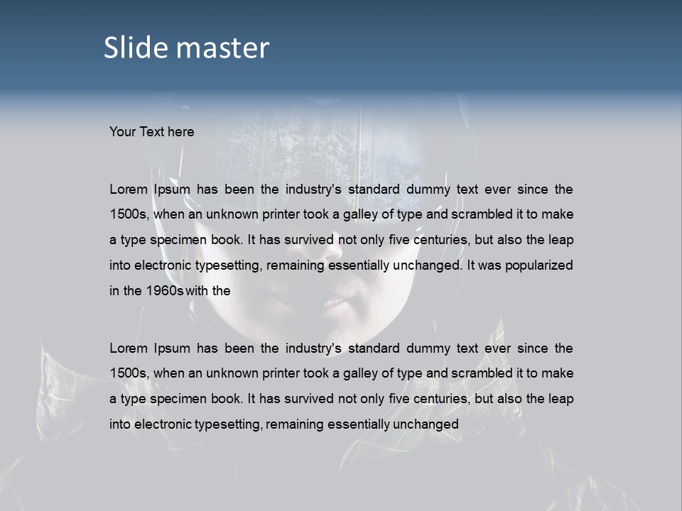 Extreme Sports Vacations Snow PowerPoint Template