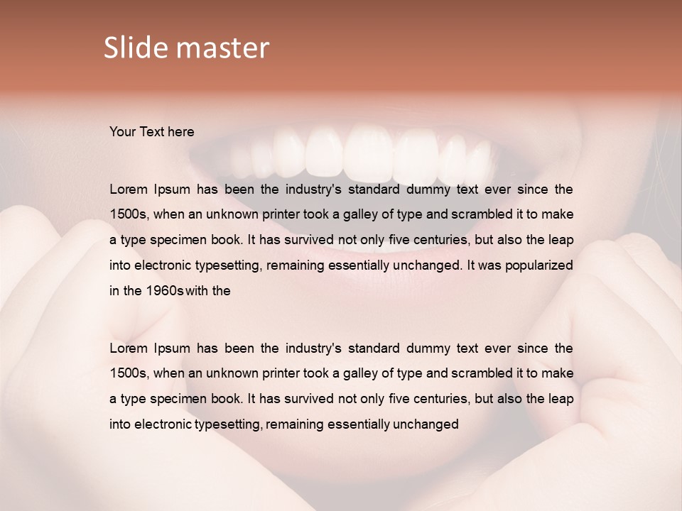 Mouth Face Toothy Smile PowerPoint Template