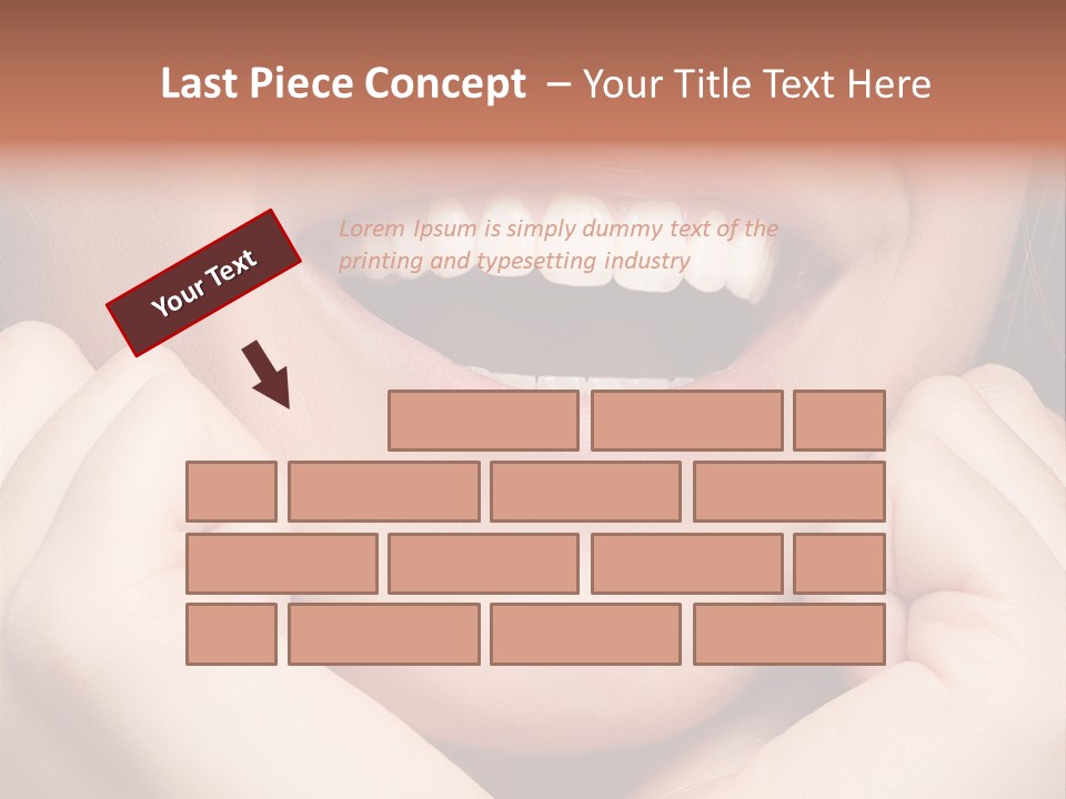 Mouth Face Toothy Smile PowerPoint Template