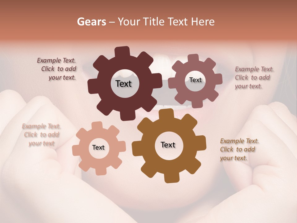 Mouth Face Toothy Smile PowerPoint Template