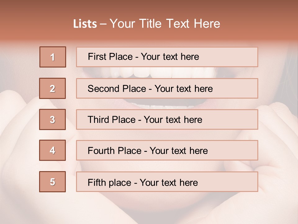 Mouth Face Toothy Smile PowerPoint Template