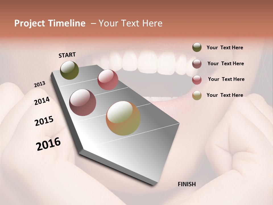 Mouth Face Toothy Smile PowerPoint Template
