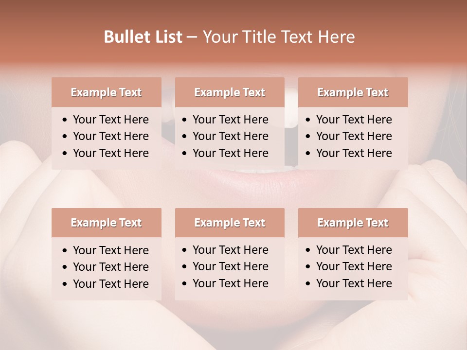Mouth Face Toothy Smile PowerPoint Template