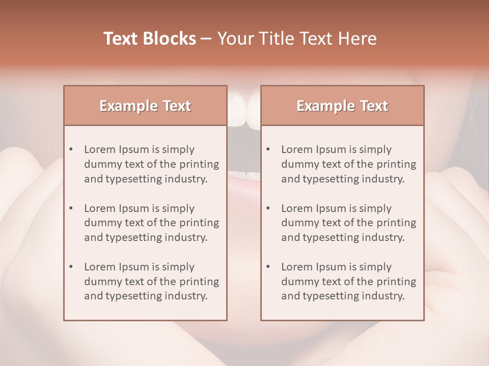 Mouth Face Toothy Smile PowerPoint Template