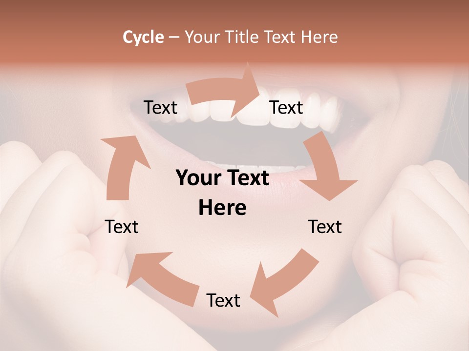 Mouth Face Toothy Smile PowerPoint Template