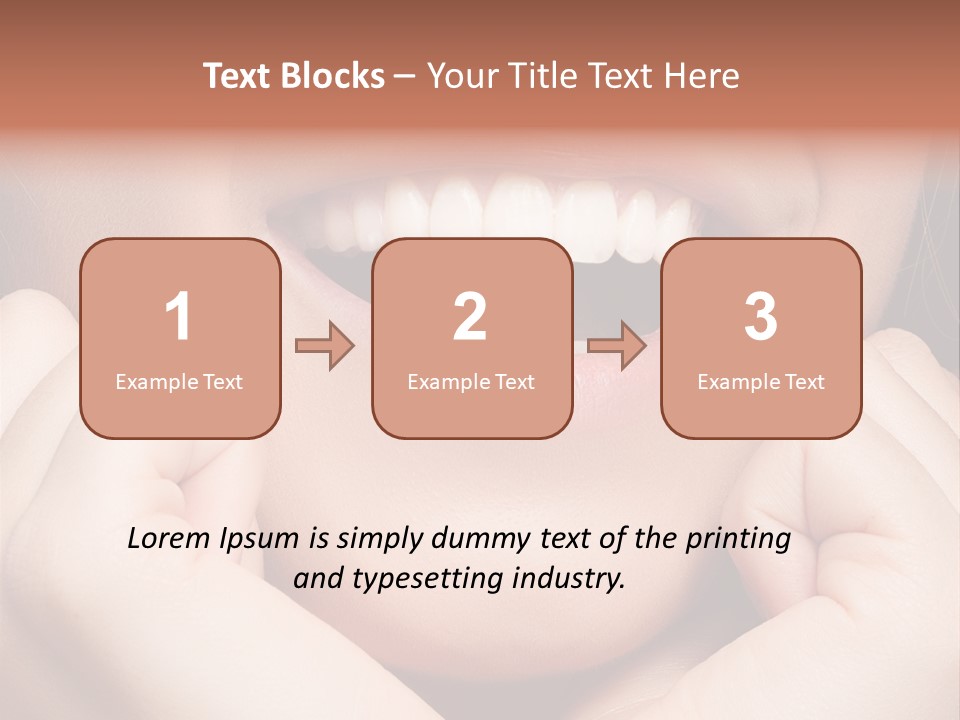 Mouth Face Toothy Smile PowerPoint Template