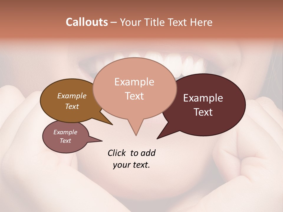 Mouth Face Toothy Smile PowerPoint Template