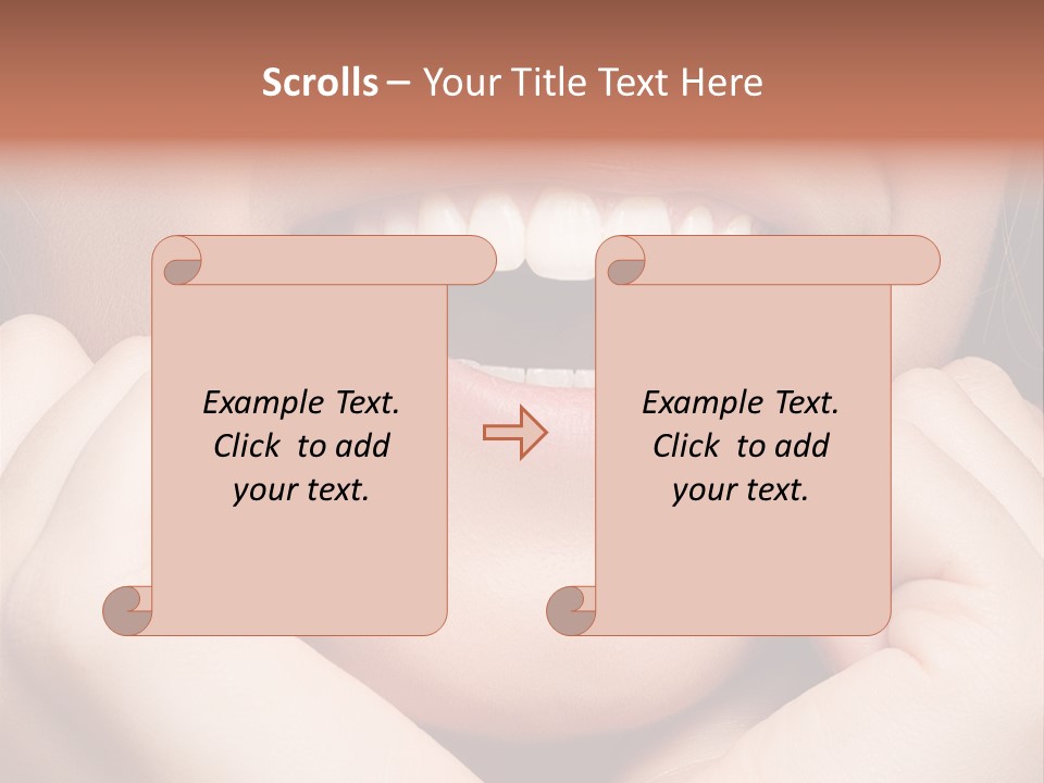 Mouth Face Toothy Smile PowerPoint Template