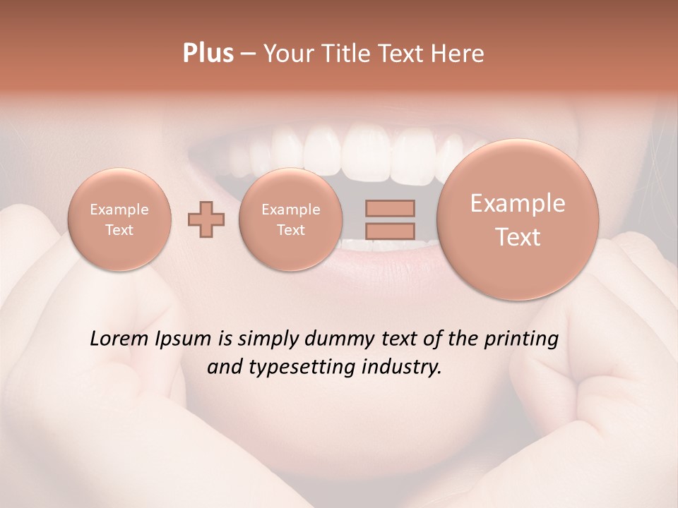 Mouth Face Toothy Smile PowerPoint Template