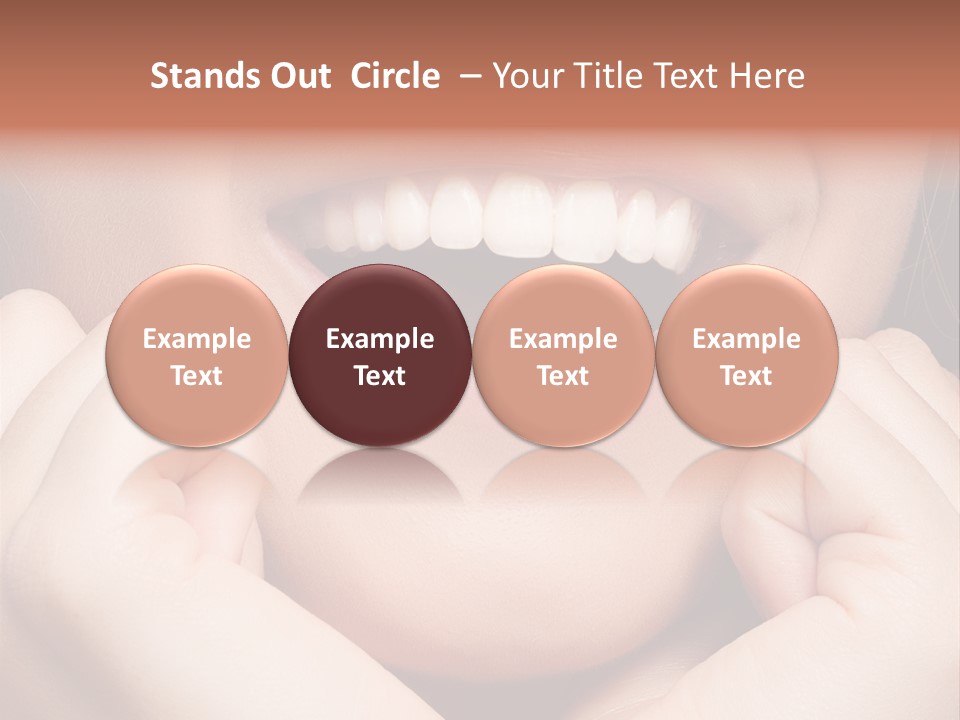 Mouth Face Toothy Smile PowerPoint Template